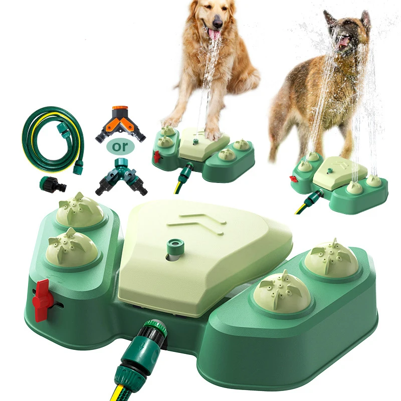 

Summer water dispensers Shower Set Dog Playing Toys Step on Sprinkler Automatic Squirting Water Outdoor Drinking Water Large Dog