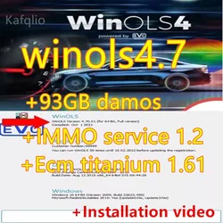 2026 Latest Winols 4.7 Software+93GB Damos Files+ECM TITANUM 26100+Immo Repair Tool V1.2+Installation Video Guide