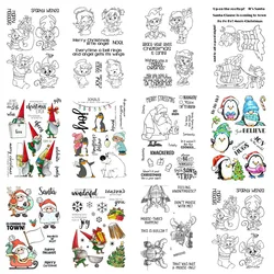 Christmas Santa Comes to Town Clear Stamp and Cutting Dies Reindeer Silicone Stamps DIY Scrapbooking Supplies DIY Scrapbooking
