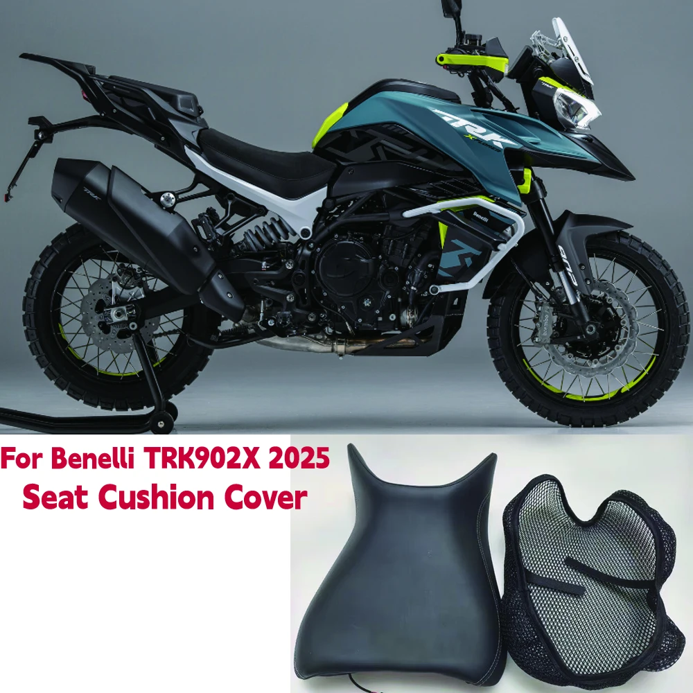 For QJMOTOR SRT900 SRT900SX For Benelli TRK902X 2025 Mesh Heat Insulation Seat Cushion Cover Breathable Protector