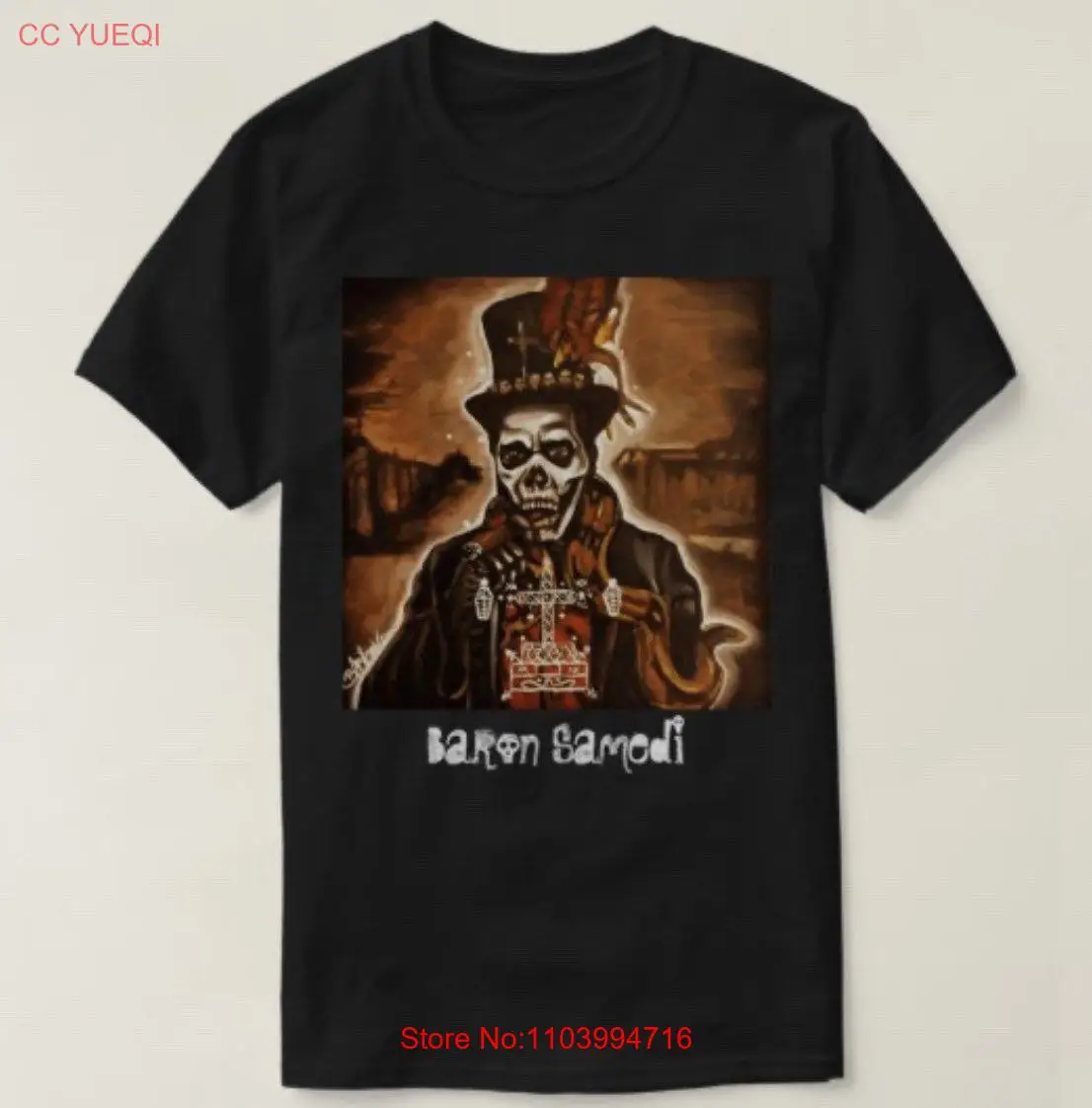 SSA Baron Samedi T Shirt long or short sleeves