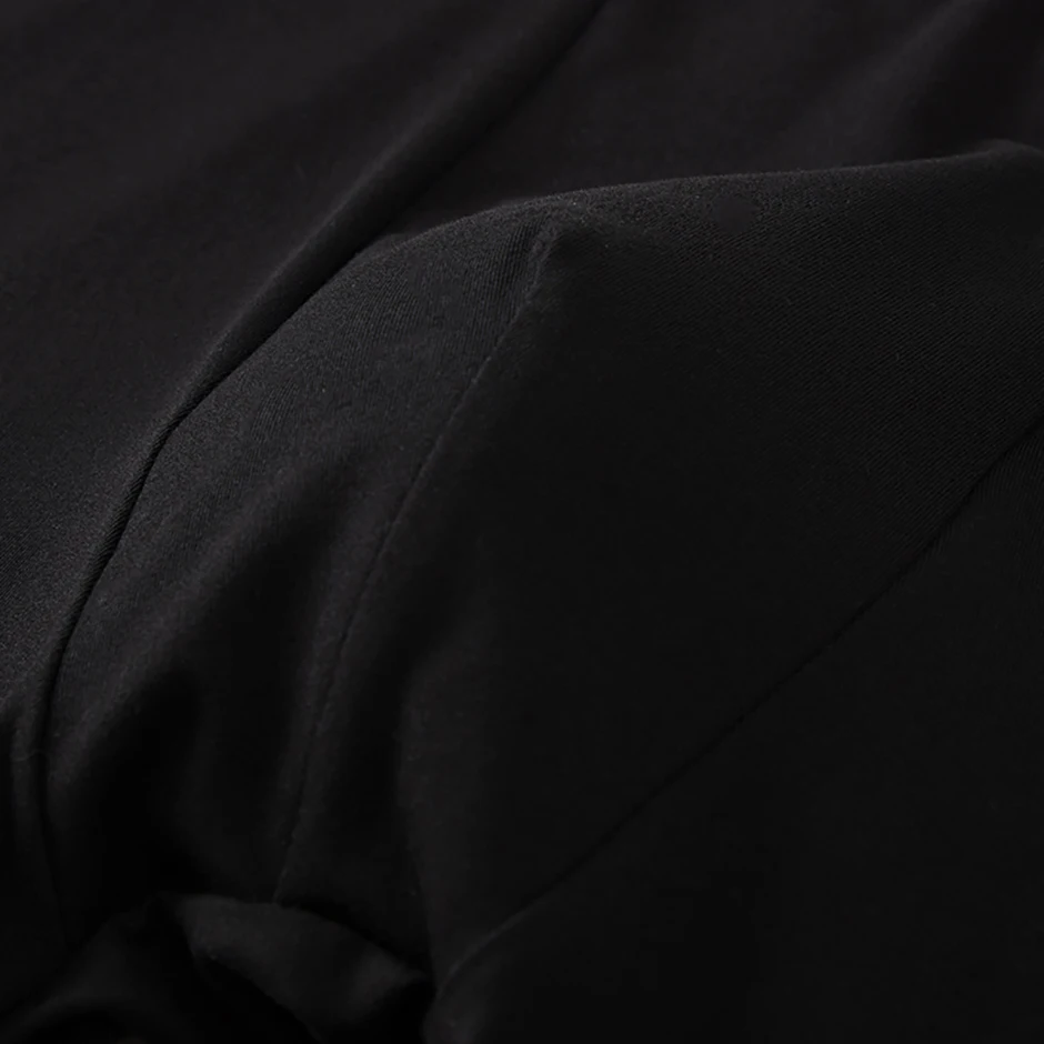 4/10 Herren Jugend Vier Jahreszeiten Schwarze Einfarbige Trendige Elastische Taille Buchstaben-Flachkanten-Shorts Sport Quadrangle-Shorts – Detail 13