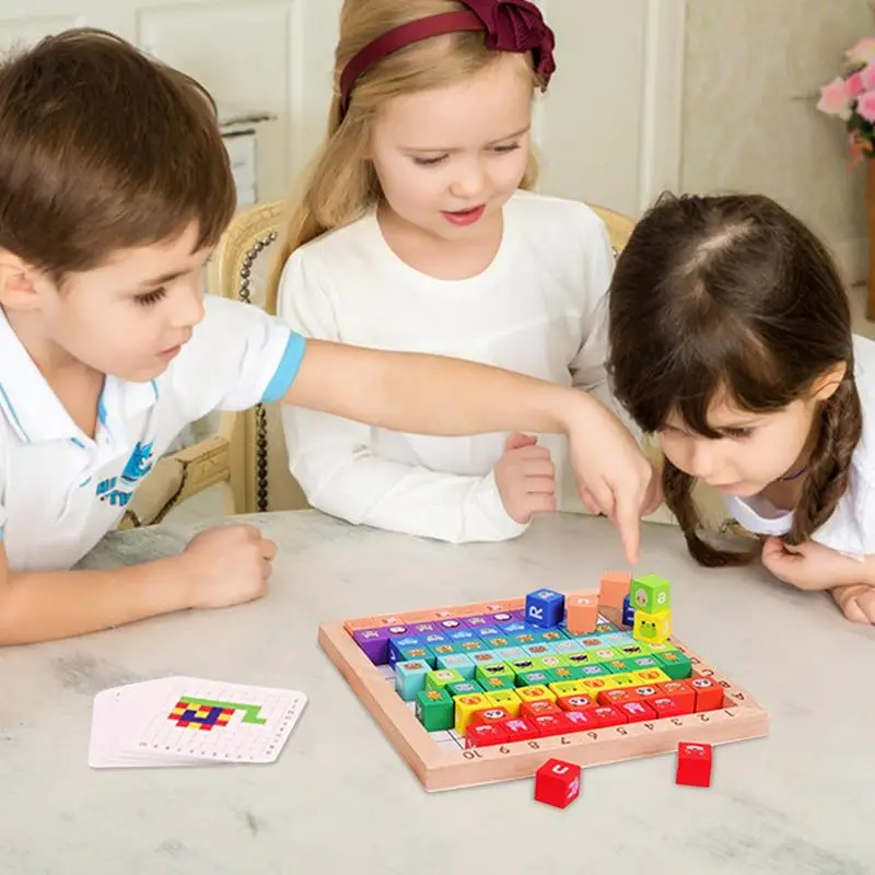 Blocchi di conteggio della matematica Montessori in legno 1-100 genitore-figlio interattivo apprendimento educativo precoce gioco di matematica per bambini