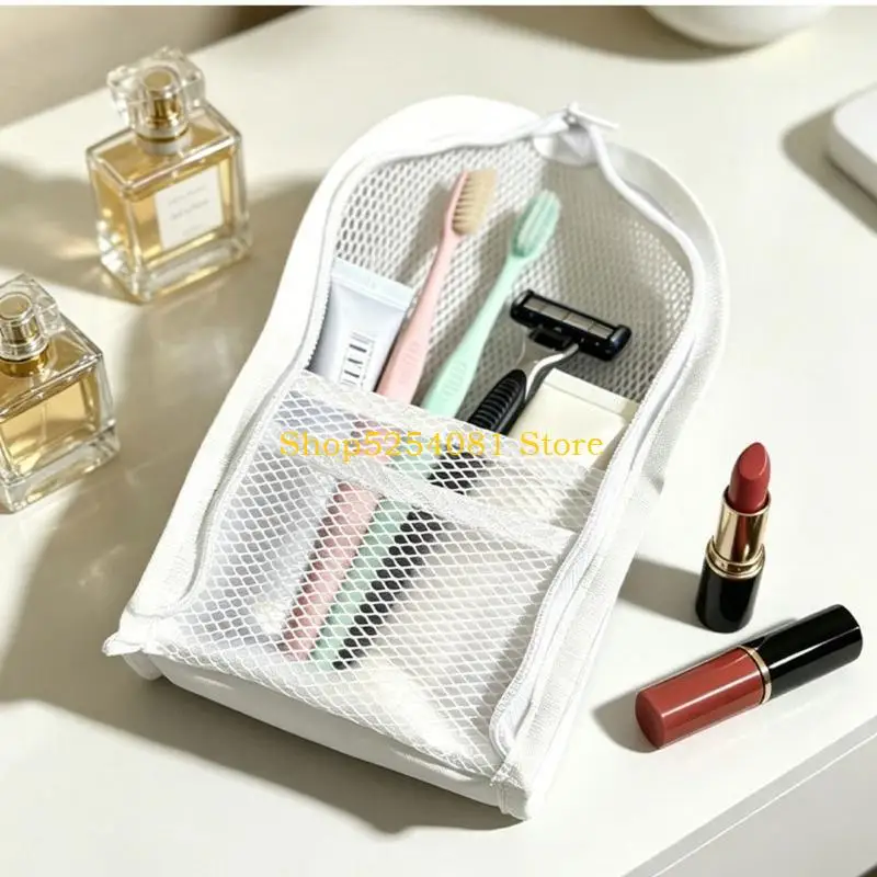 AXYC Portable Wash Bag Set with 4 Toiletry Organizer Pouches, Front Pocket and Carry Loop for Personal Item Storage, Bathroom