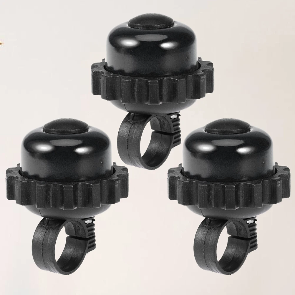 

3 Pcs Rotating Bike Bell Loud Clear Sound Durable Aluminum Anti Rust Essential Accessories for Kids Electric Bicycles Mountain