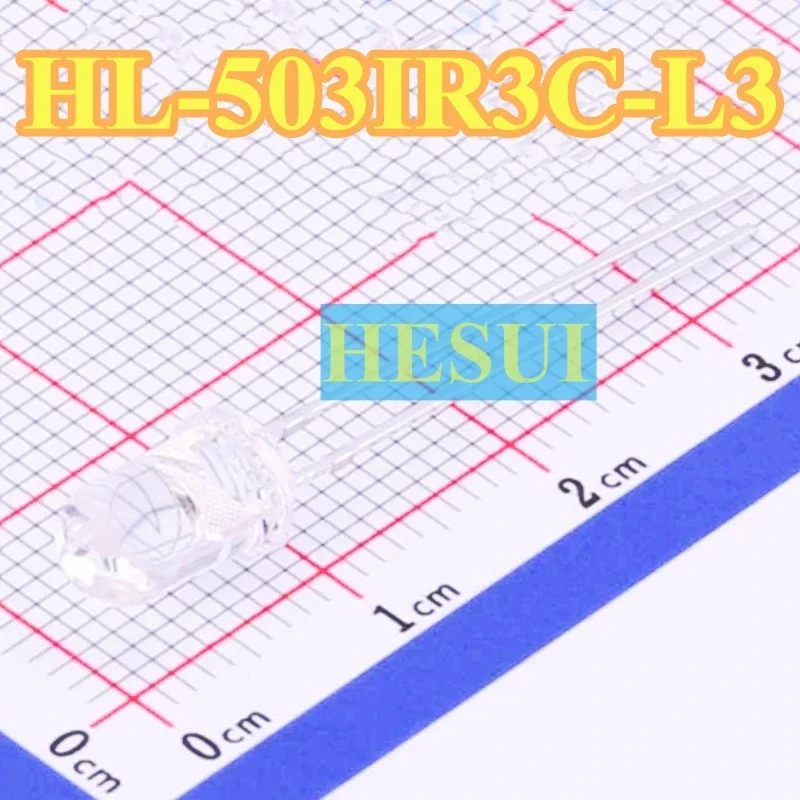 1/10PCS original 5mm white transparent transmitter wavelength 940nm HL-503IR3C-L3