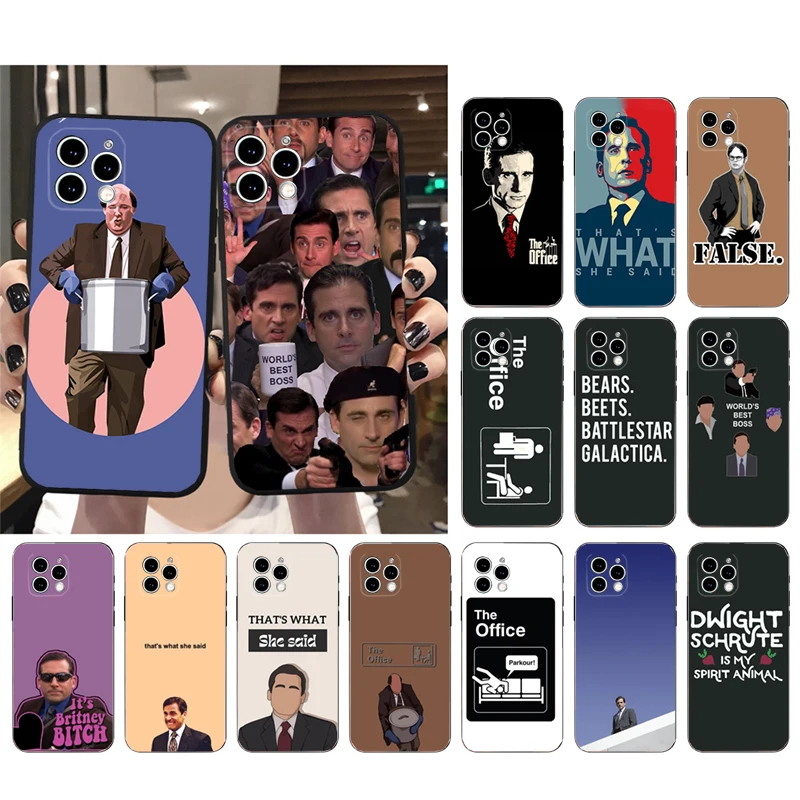 

The office Michael Scott Phone Case For iphone 15 14 Pro Max 13 12 11 Pro Max XSMax XR 12 13 mini 14 Plus Shell