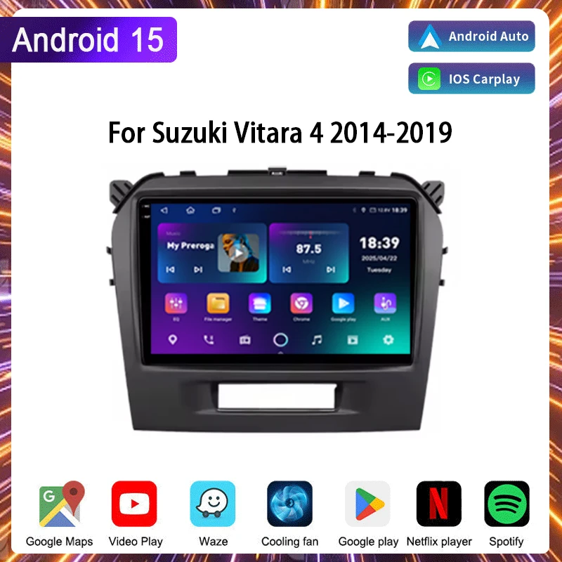 

Car Radio For Suzuki Vitara 4 2014-2019 Wireless Carplay Android Auto Car Multimedia Stereo