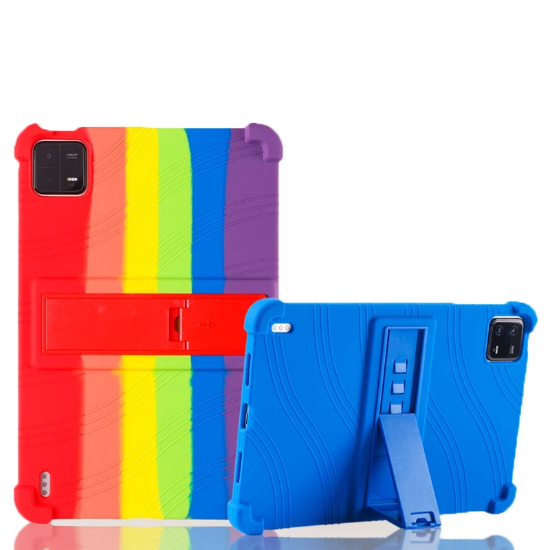 

Tablet Android Case Safe Silicone Holder Pouch For Xiaomi Pad 6/6Pro/5 Pro 11 Inch Tablets Accessories Shockproof Stand Cover