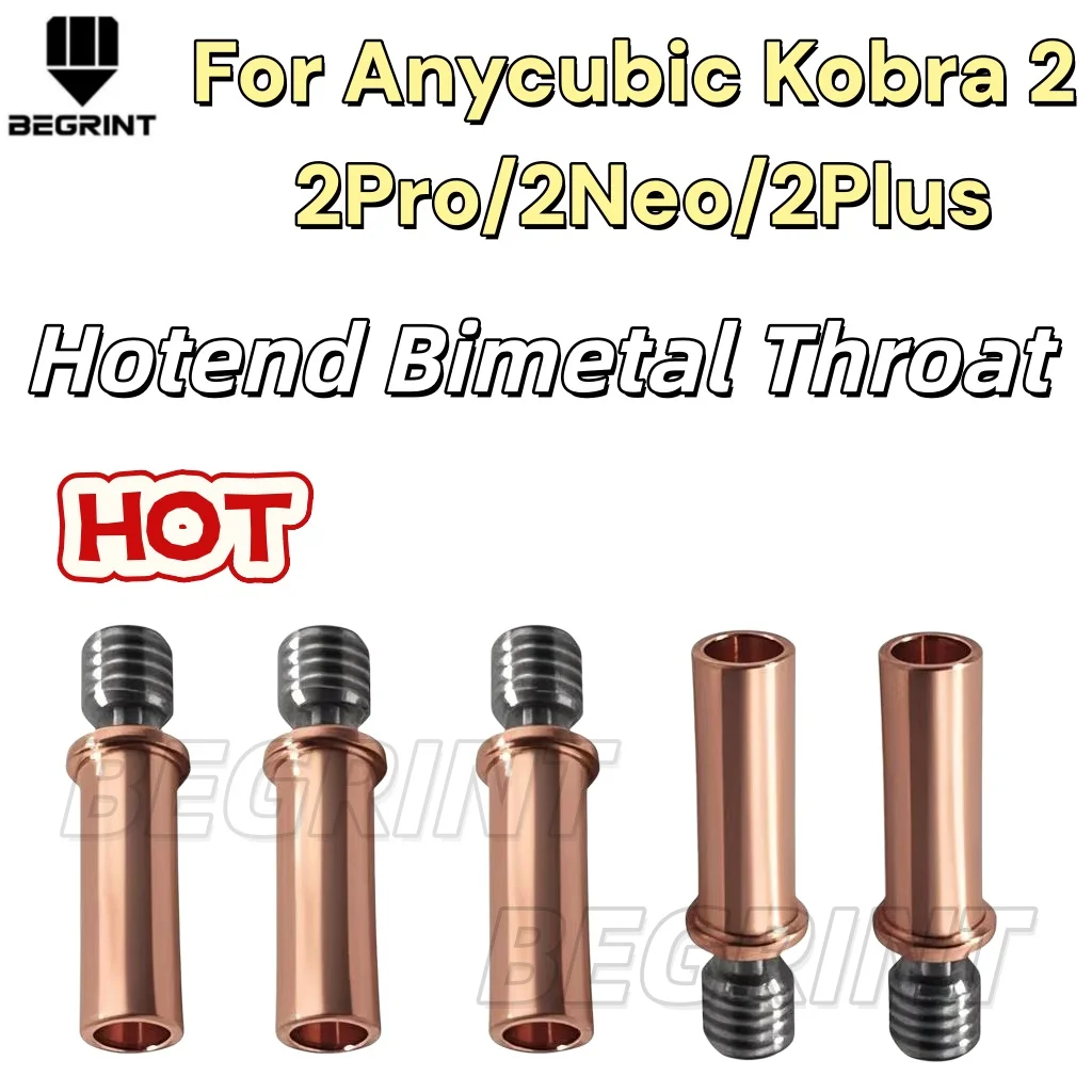 Image of Bimetallischer Heatbreak für Anycubic Kobra 2 Serie, Hochleistungs-Hotend-Throat, 3D-Drucker-Upgrade-Zubehör