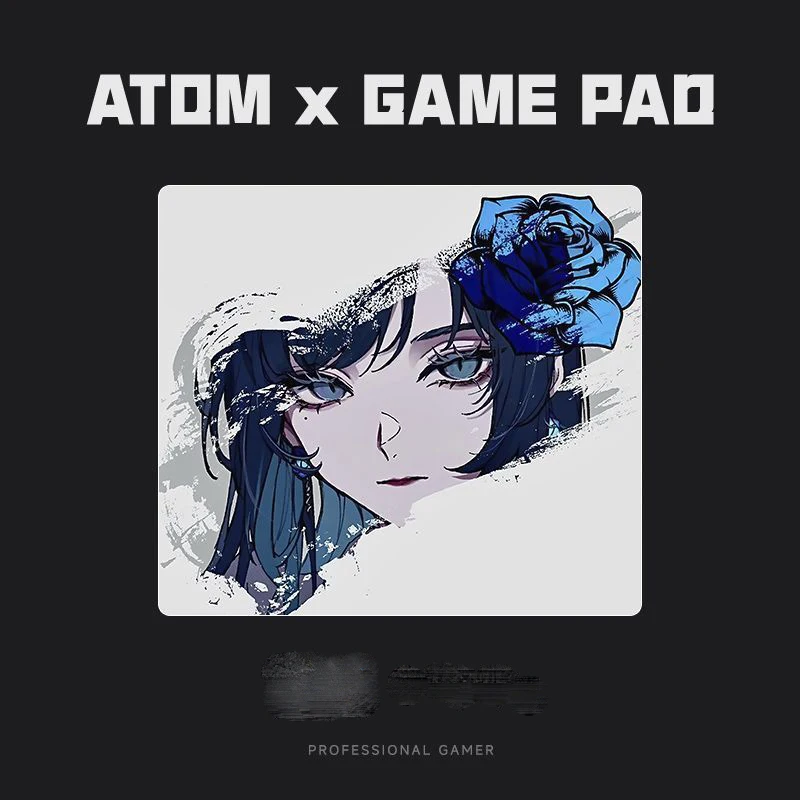 

Purple Petal Girl Blocking Pad Glass Mouse Pad without Lock Edges Mouse Pad Computer Mouse Mat Home Office Students Deskmat HD