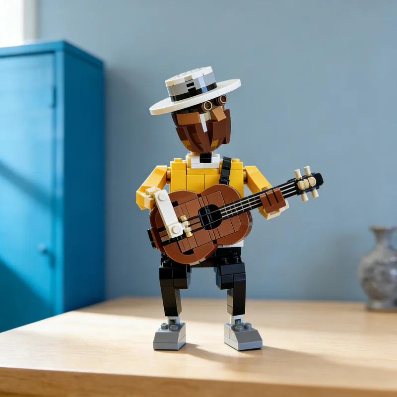 

542pcs MOC Guitarist Alternate Build To Jazz Ideas CUUSOO Model Building Blocks Architecture Christmas Gifts Toy Idea Education
