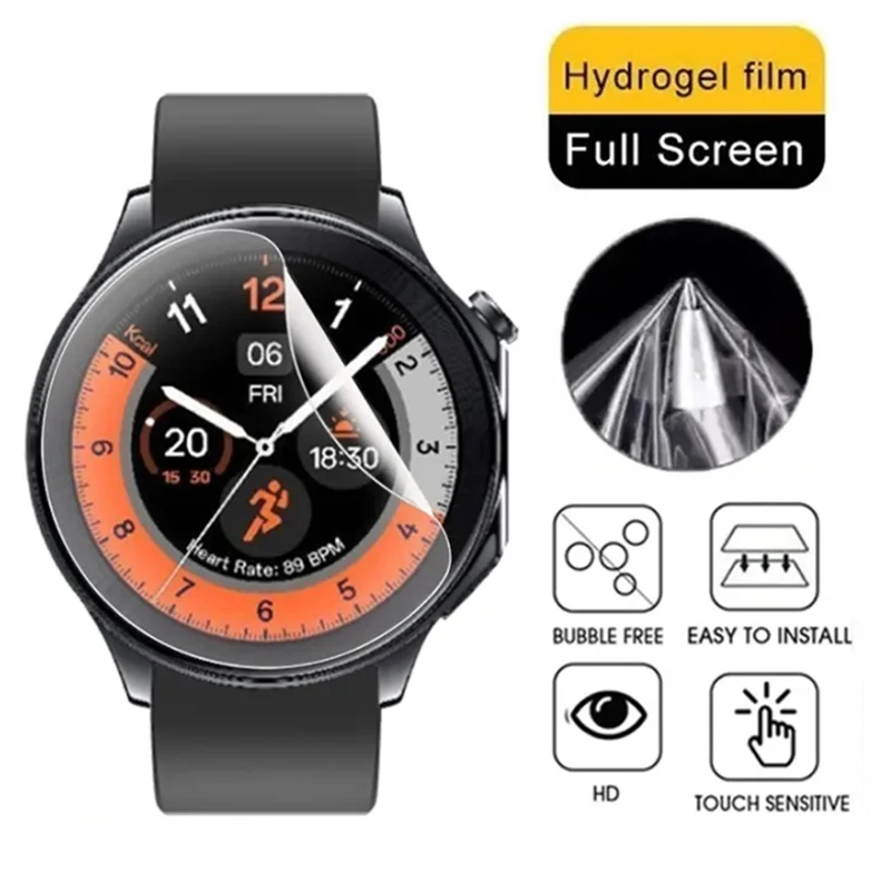 1-6pcs Hydrogel Film for Oppo Watch X Screen Protector Soft TPU Protective Films for Oppo WatchX Accessories Cover Not Glass