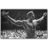 Arnold Schwarzenegger Bodybuilding Motivational Poster  Inspirational Silk Print for Gym  Home Wall Decor