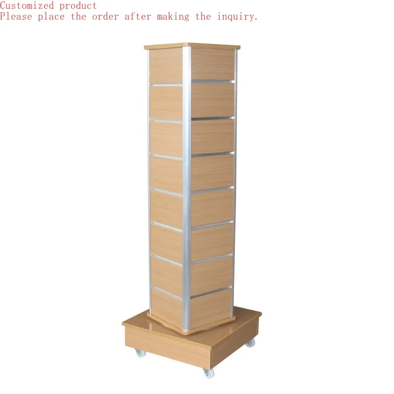 

Custom.HIKUYA Factory 4 Sides MDF Slatwall Display Stand