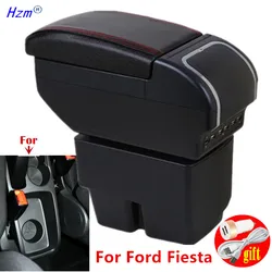 For Ford Fiesta Armrest box For Ford Fiesta MK7 2009-2017 Car Armrest Storage box Interior Dedicated Retrofit car accessories