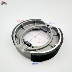 1PC Rear Drum Brake Shoes Pad 125mm for GS GN125  125cc 150cc Moped Scooter Brake Disks Brake pads