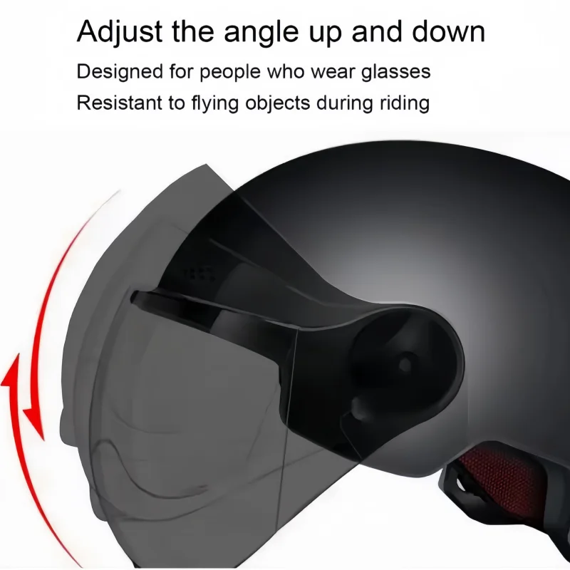 Men's Retro Motorcycle Helmet Cruiser Scooter Vintage Half Helmet Ultralight Bike Helmet for City Commuting and Riding