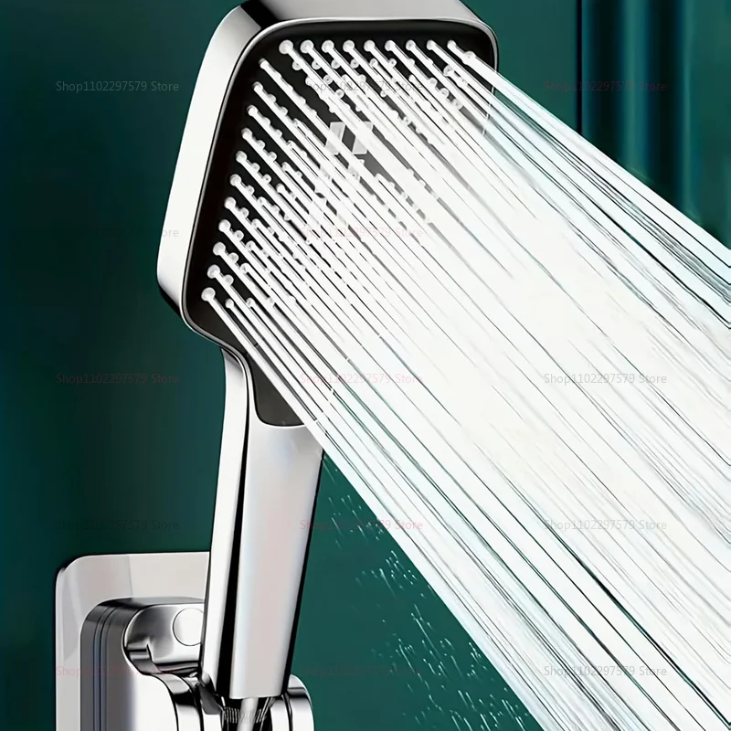 رأس دش قابل للتعديل مع 3 أوضاع رأس دش تدفق كبير ارتفاع ضغط توفير المياه دش صنبور اكسسوارات الحمام