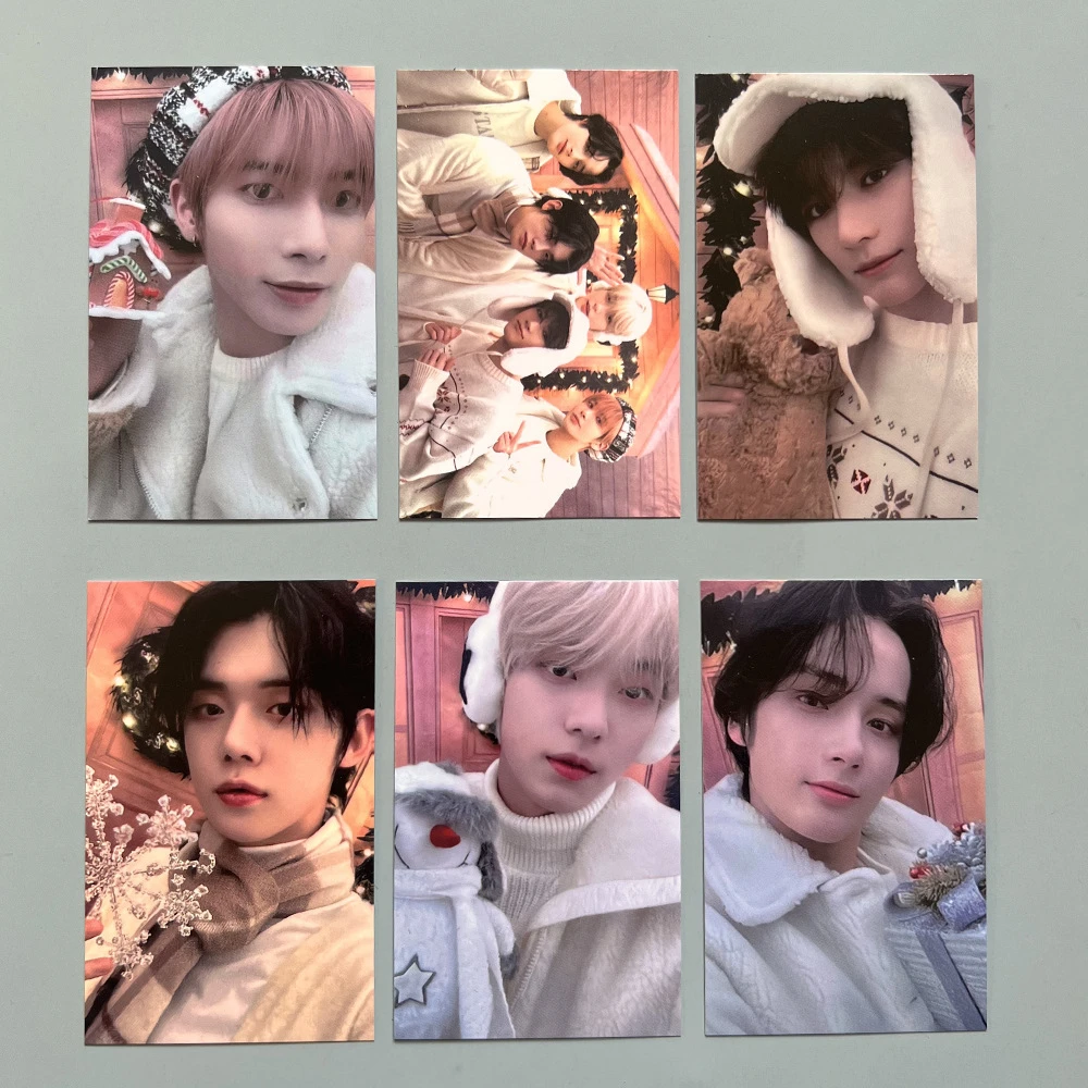 KPOP Soobin TaeHyun YeonJun Selfie Paper Card Double-sided LOMO Cards BeomGyu HUENINGKAI Photocard Postcard Fans Collection G99