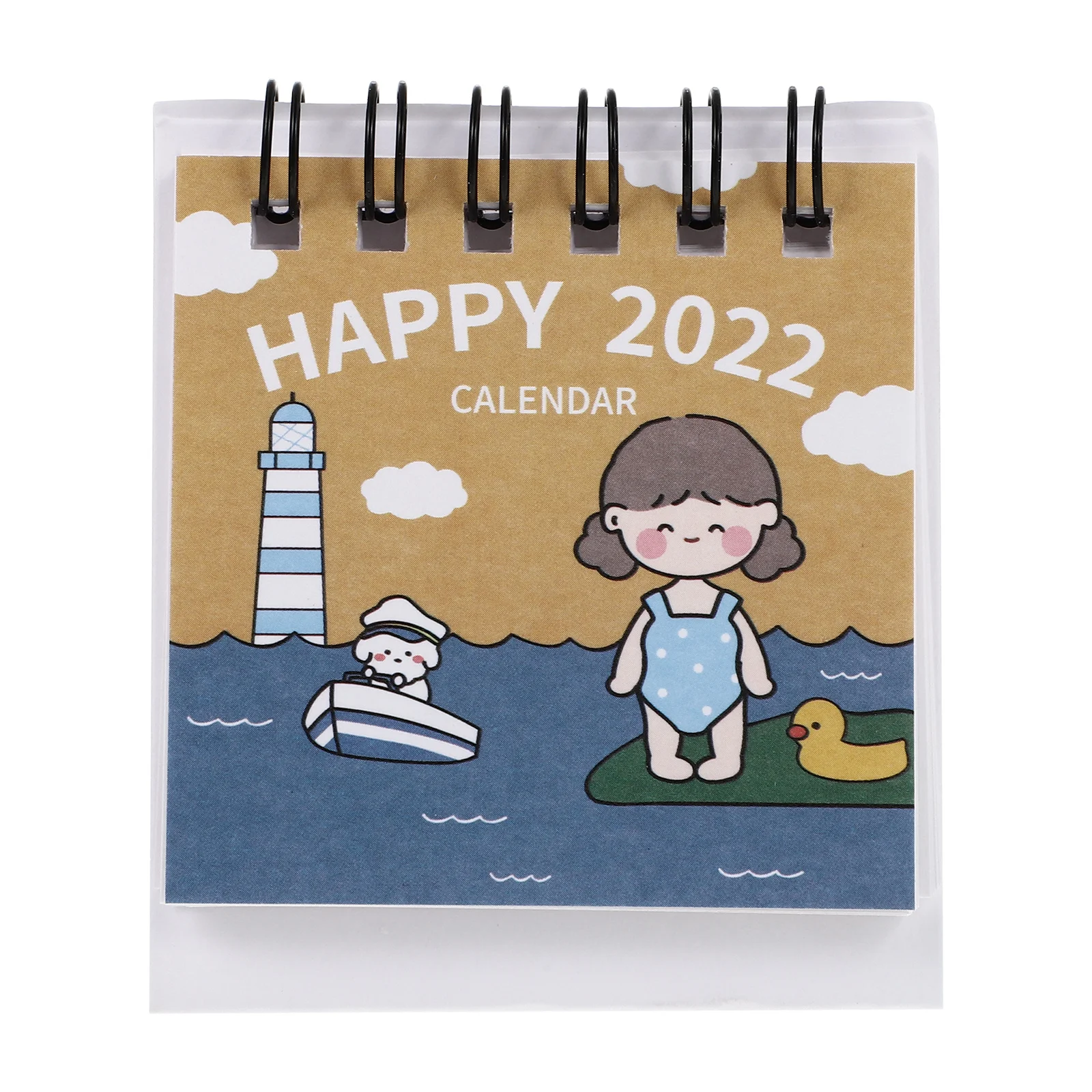1pc Desktop Mini Calendar 2022 Monthly Schedule Planner Practical Note-Taking Calendar For Office Student Teacher Desk