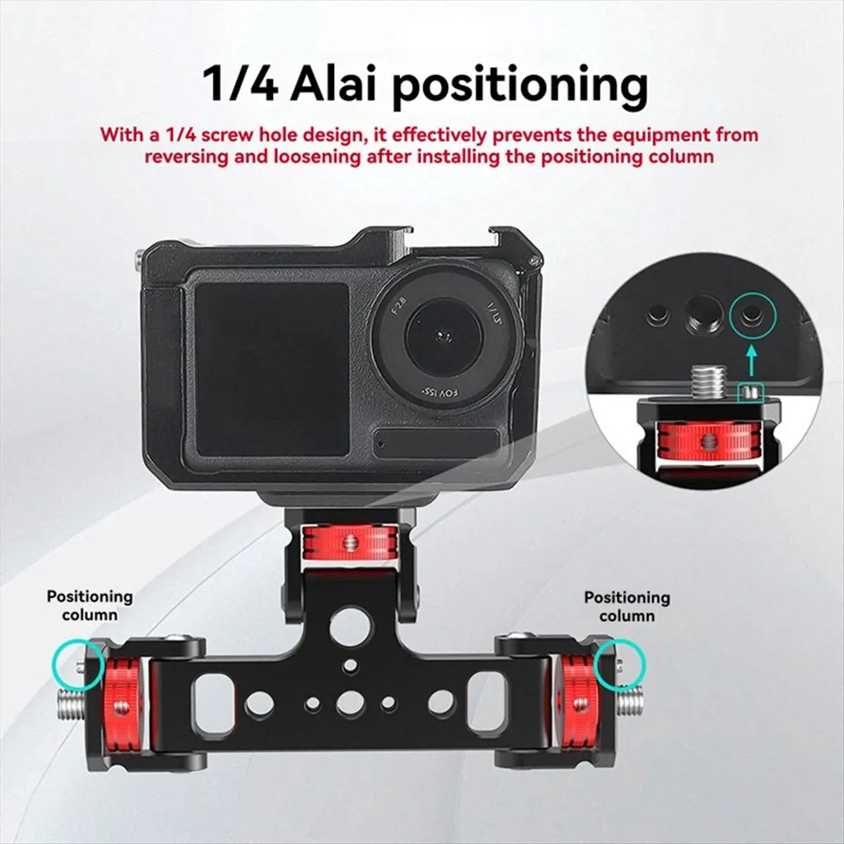 A14M Triple Phone Holder Tripod Mount Adaptor 180-Degree Tilt Head Vlogging Live Streaming Tool for Camera, Light, Microphone