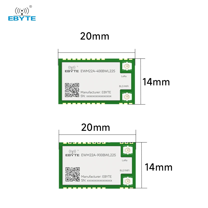 433/868/915MHz BLE/WiFi/LoRa All-in-one Wireless Module EBYTE EWM22A-900BWL22S Flexible Low Power Test Board