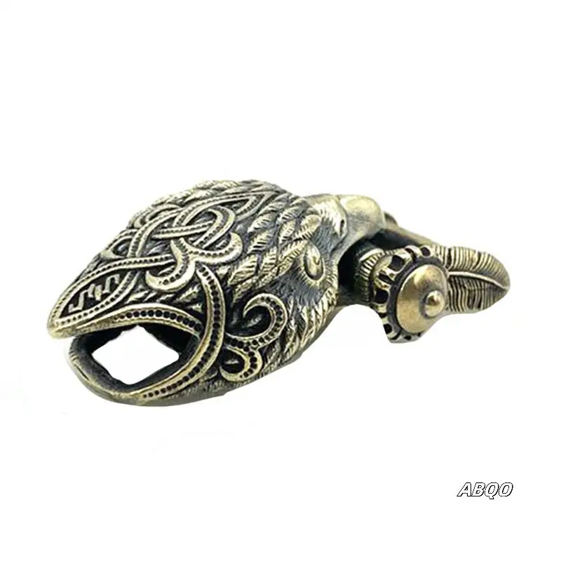 

2X EDC Outdoor Tool DIY Accessories For Bracelet Weaving Paracord Multifunction Buckle Brass Eagle Head