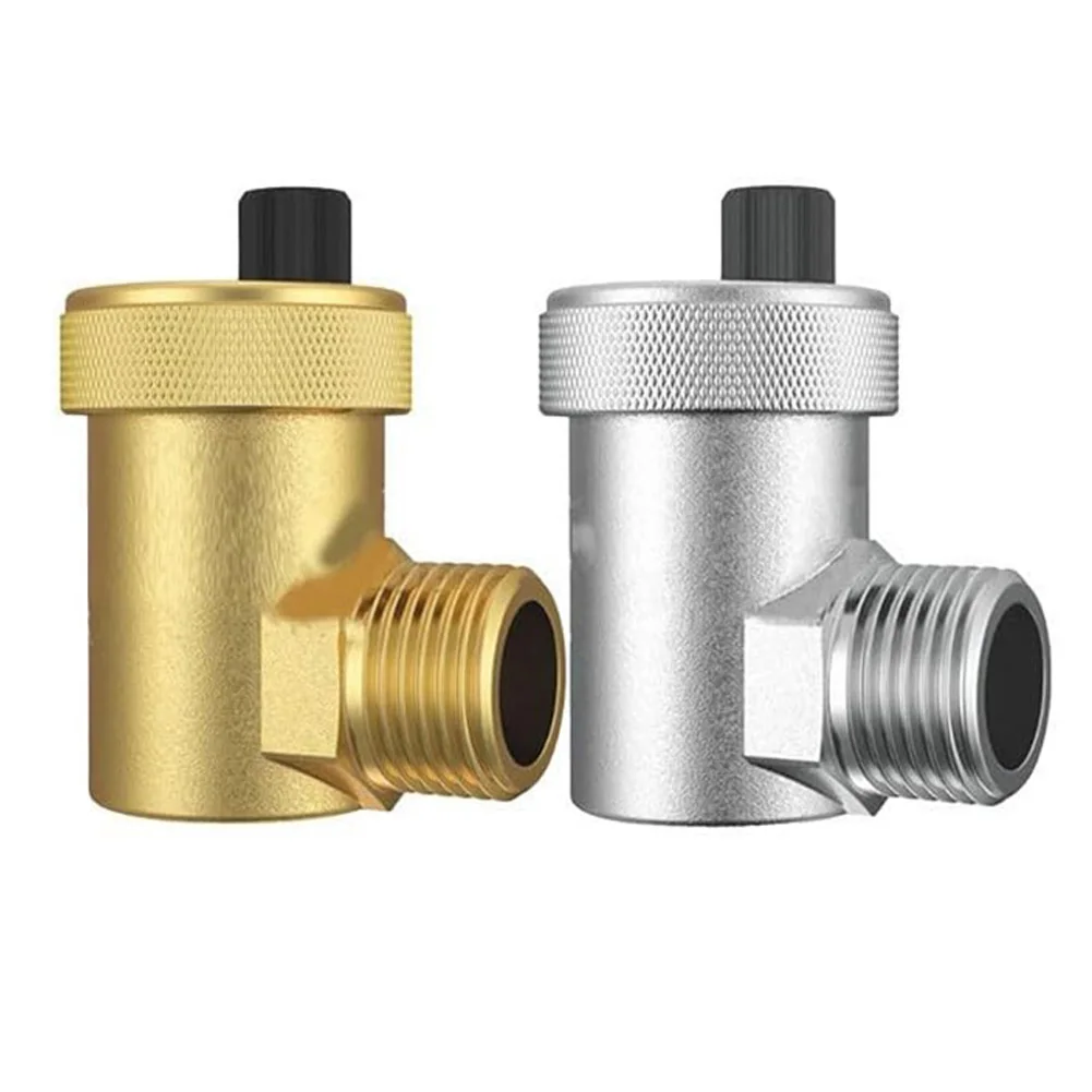 Automatic Quick Bleeder G1/2 Brass Bleed Valve Bleeder External Thread Pressure Relief Valve For Water Heating HVAC System