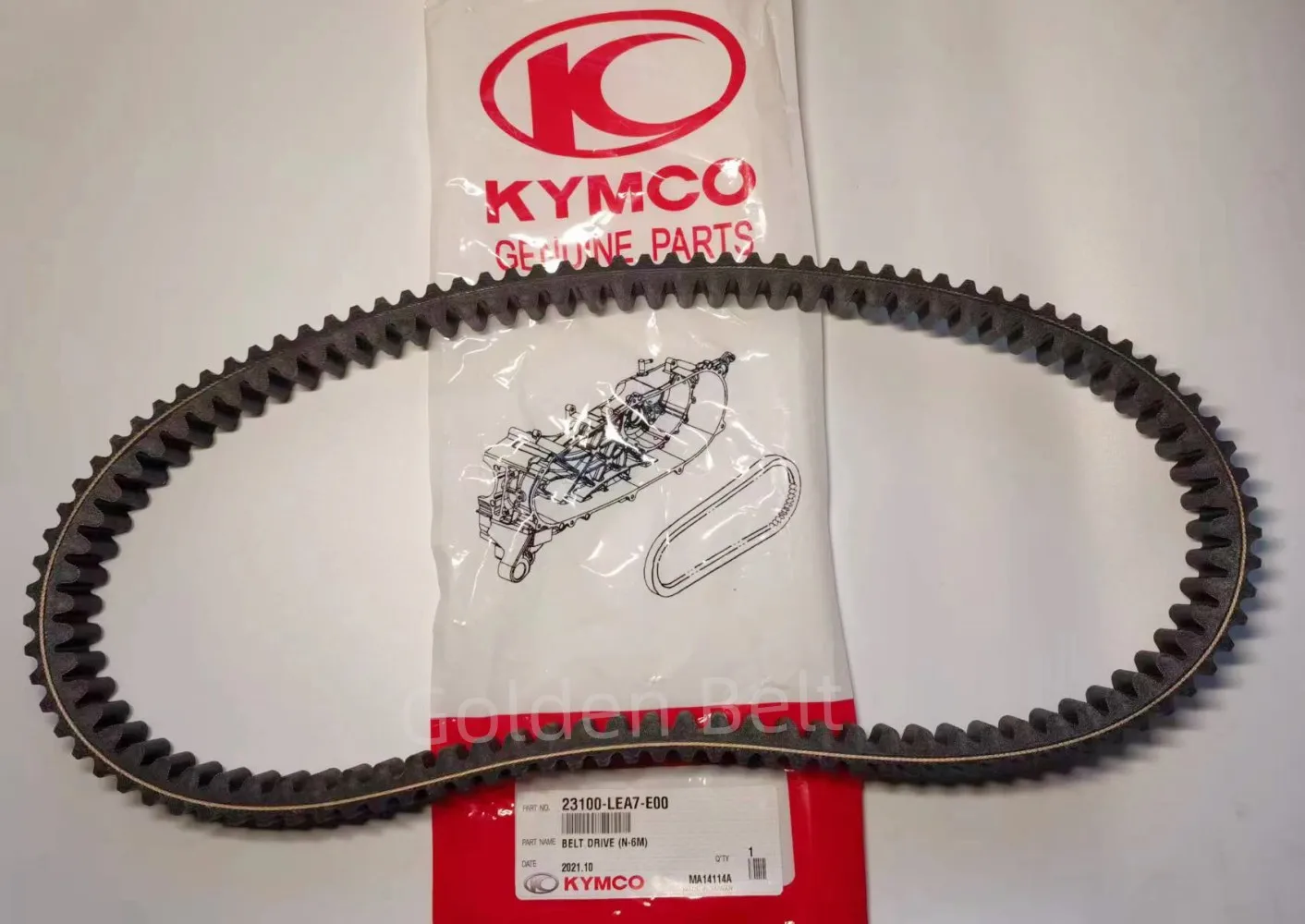 Original KYMCO Downtown 350 300 300i Rubber Drive Belt 23100-LEA7-E00