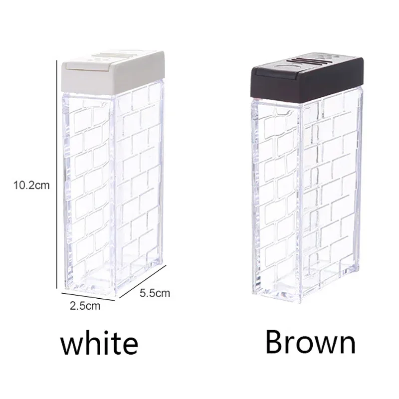 Transparent Spice Jar Set Salt and Pepper Seasoning Bottle Colorful Lid Kitchen Condiment Cruet Storage Container Spice Rack
