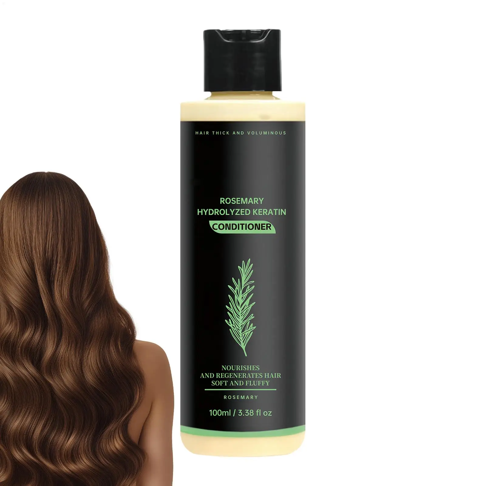 

Увлажняющий кондиционер 100 мл с растительными экстрактами, питательный шампунь для кожи головы с розмарином, восстанавливающий для сухих, вьющихся, поврежденных волос, стимулирующий рост волос