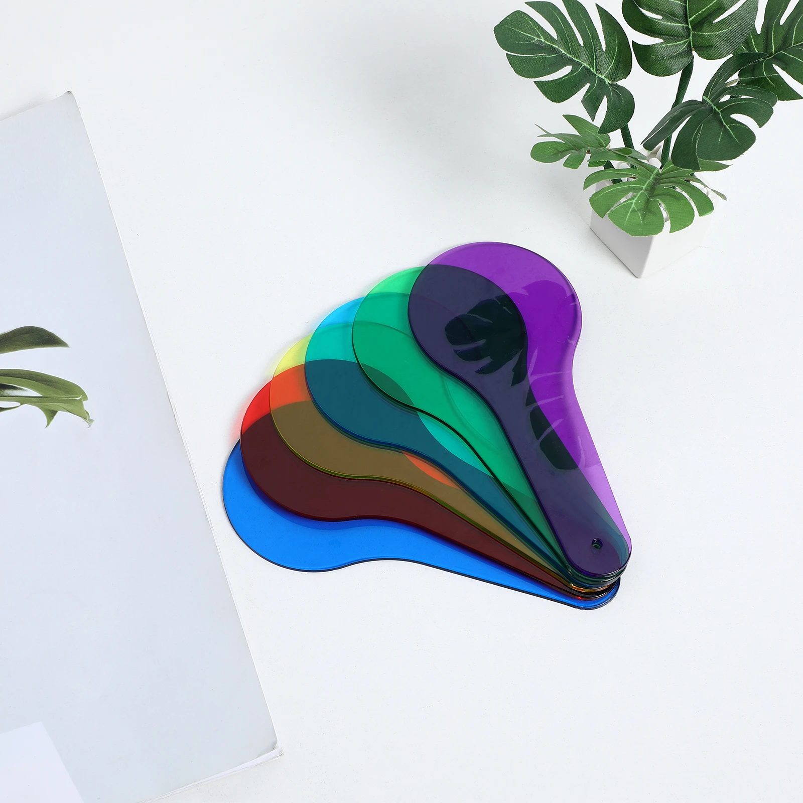 

6pcs Paddle Kids Kids Color Paddles Toys Toys Teaching Aids Science Experiment Color Paddles Equipment Educational Fun