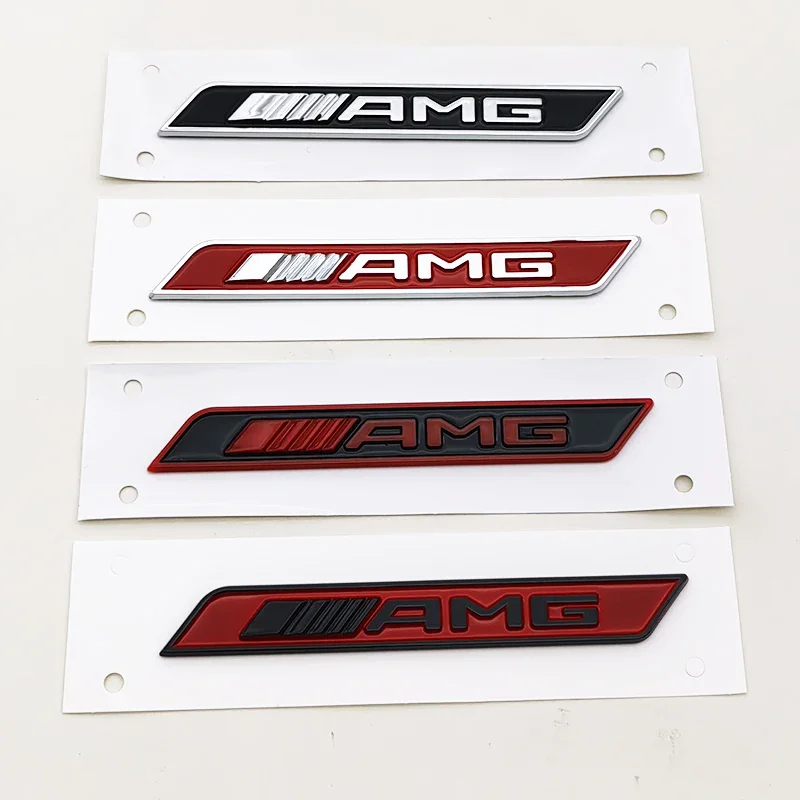 2 قطعة شعار ABS AMG شعار ملصق سيارة درابزين الجانب شارة لمرسيدس A45 C63 W204 W205 E63 W212 W213 CLA 45 GLC 63 X253 X164 S63 #4