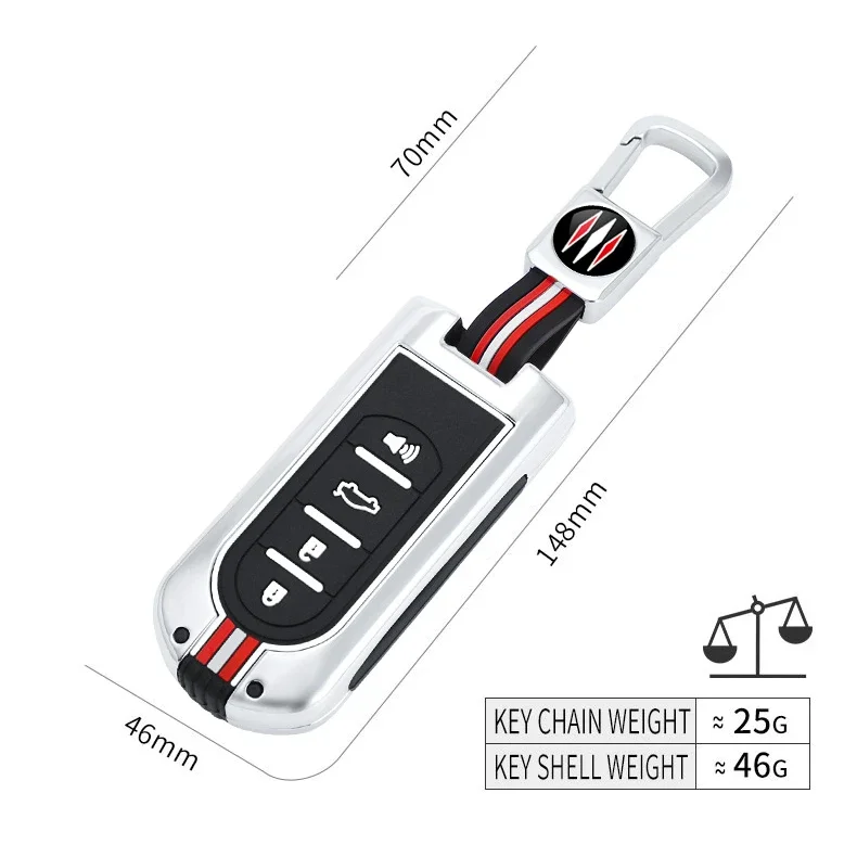 غطاء معدني لمفتاح السيارة غلاف فوب ، تويوتا رومي تانك باسو رومي ، دايهاتسو لايد 600s LA610S قماش LA150S نقل تانتو