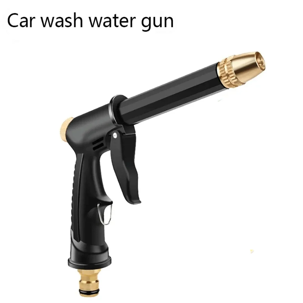 Portable High Pressure Water Gun For Cleaning Car Wash Machine Garden Watering Hose Nozzle Sprinkler Foam Water Gun Black