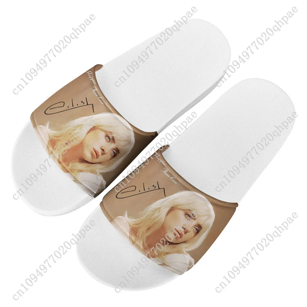 

Billie Eilish Slippers Home Bathroom Sandals Water Shoes Men Women Teenagers Indoor Poor Sandal Customized Summer Slipper