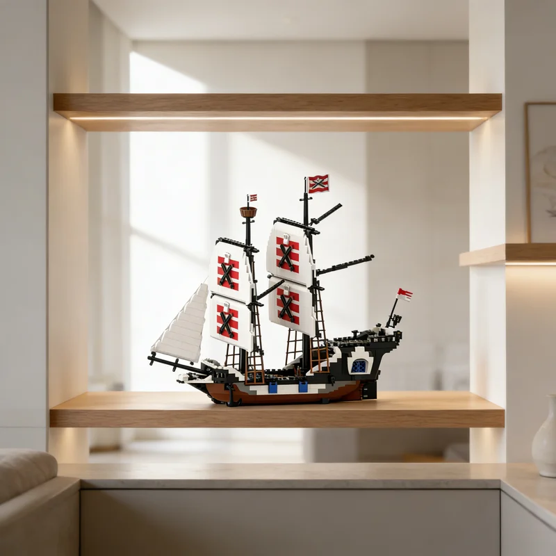 

682pcs MOC Imperial Keeper Pirates I Model Building Blocks DIY Gift Creative Collectible Display Decor Premium Adult Kids Desk
