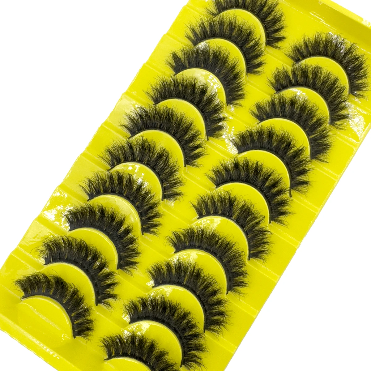 HBZGTLADFake cílios fofos dramáticos 3D cílios de vison falsos pacote de cílios longos de luxo encaracolado tira macia cílios postiços