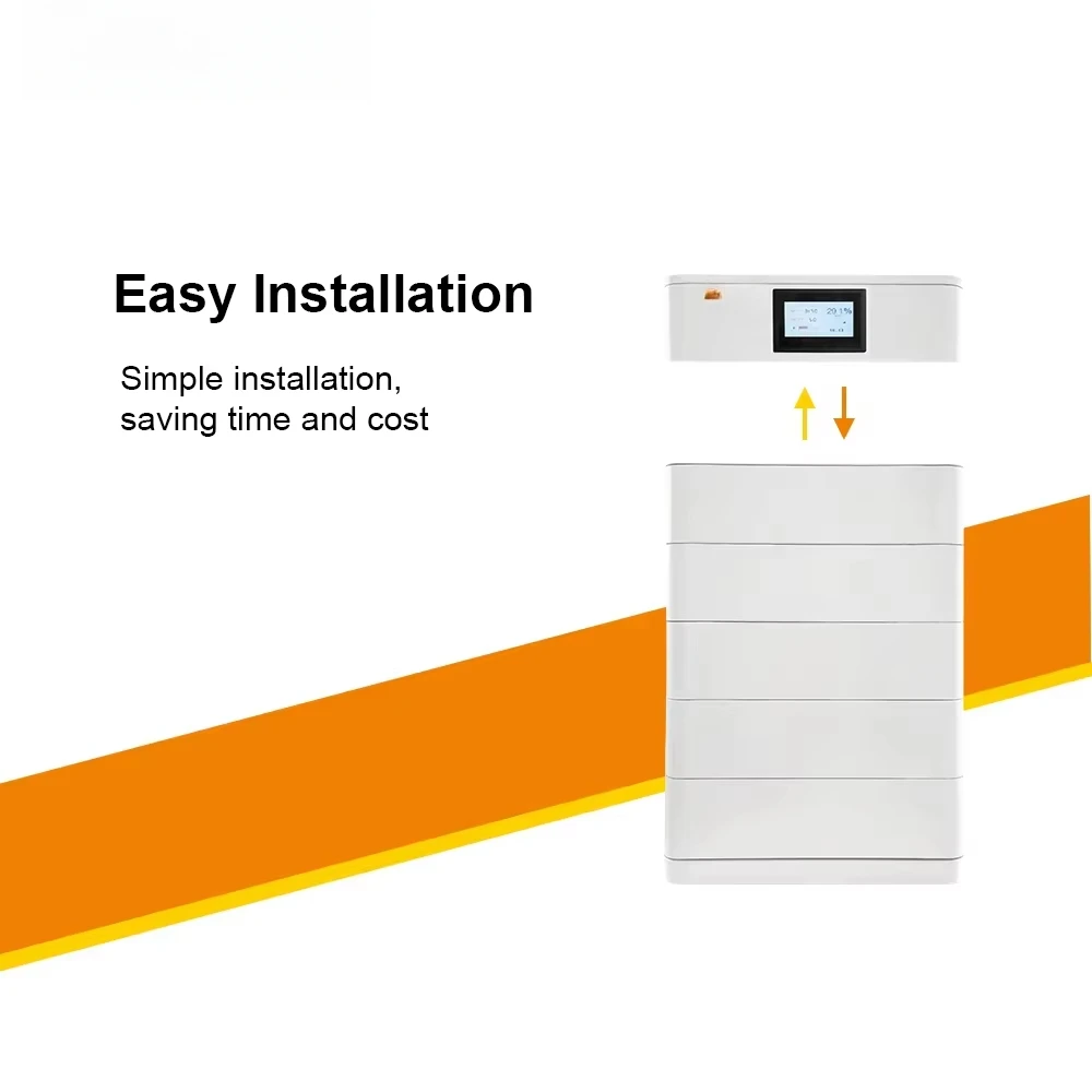 All-in-one solar home energy storage system LiFePO4 battery, 10kw high voltage battery system with hybrid inverter 3-phase