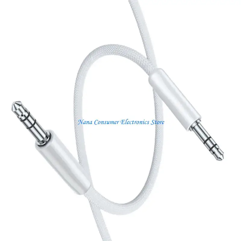 G7NE 120cm Long 3.5mm Male To Male Sound Cable With Braided Housing Sleeve Design For Headphones And Loudspeakers