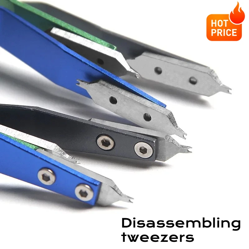 New 7825V Shaped Metal Watch Spring Bar Remover Tweezer Clips High Hardness Precision Watch Repair Tool Accessory For Watchmaker