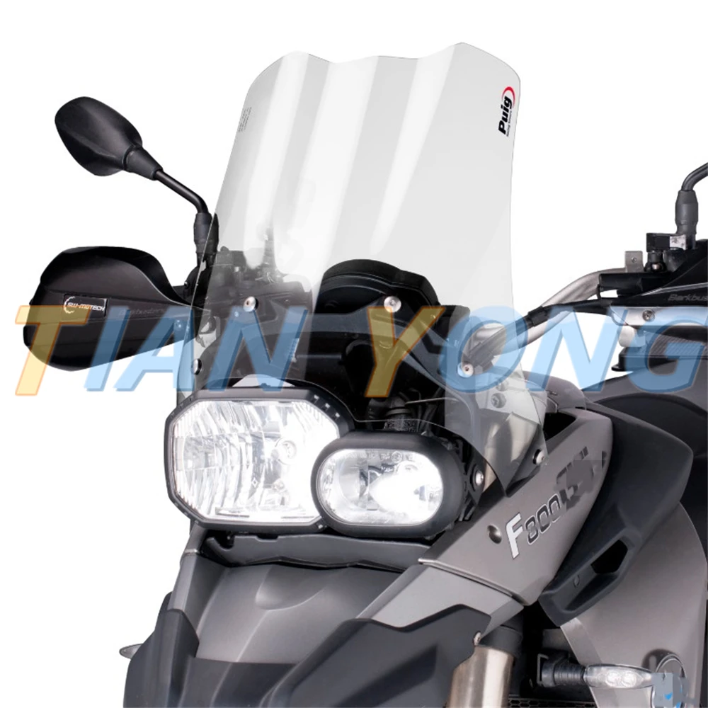 ABS Smoke Black Windscreen Accessories Double Bubble Windshield Deflector For BMW F 800GS F800 GS 2008-2013 2014 2015 2016 2017