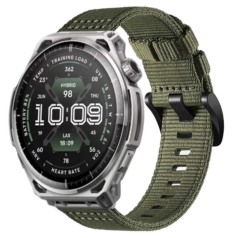 Rugged Nylon Strap 22mm for Amazfit Balance 3 Balance 2/Balance XT Bracelet Bip 6 5 Max  Sport Band Cheetah 2 Ultra Braided Belt