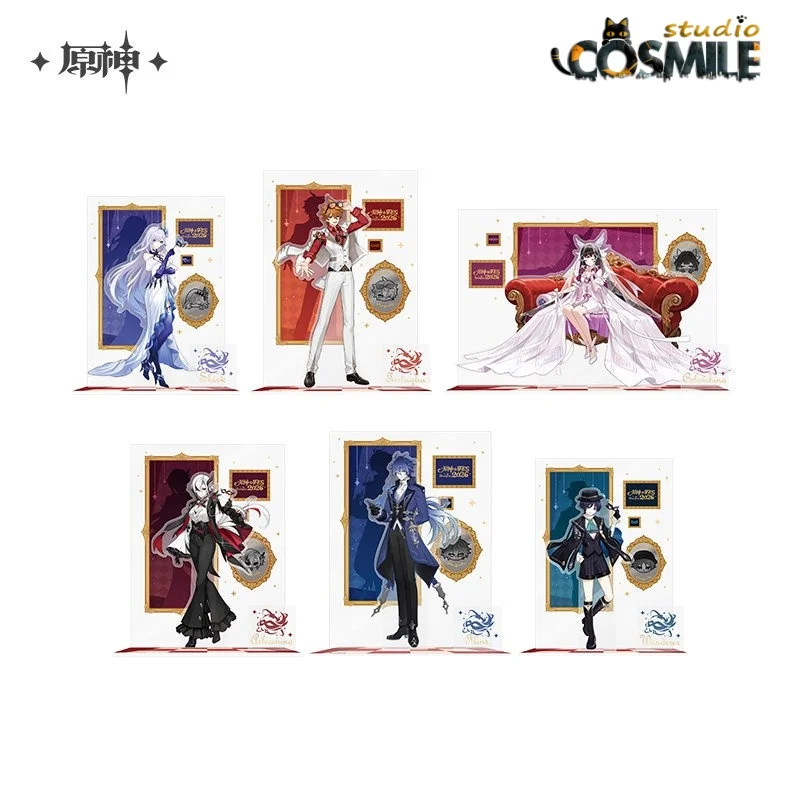 

Официальная акриловая подставка Genshin Impact 2026 Carnival Flins Tartaglia Ajax Skirk Columbina Arlecchino Wanderer