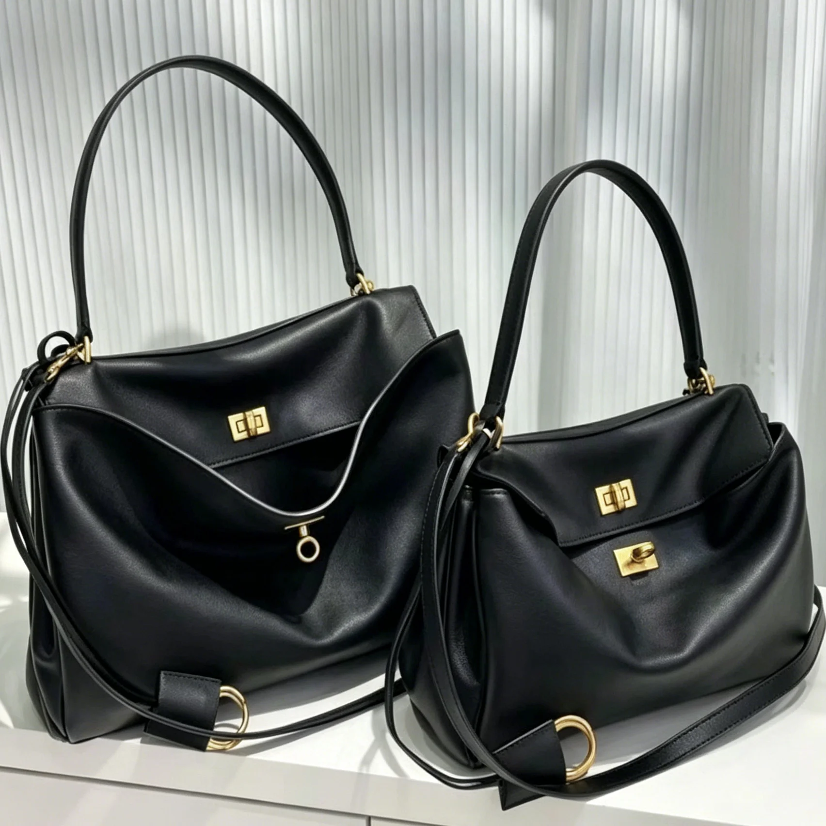 Luxury PU Leather сумка тоут женская, High-end Brand Multi-layered Large-capacity Texture Crossbody Bag,metal Buckle Flip Design