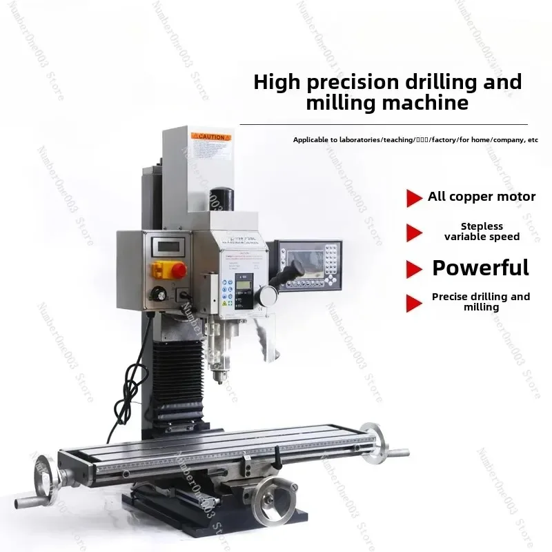 IM 220V Mini Metalworking Milling Machine - Small Household Multi-Functional Drilling & Milling Machine