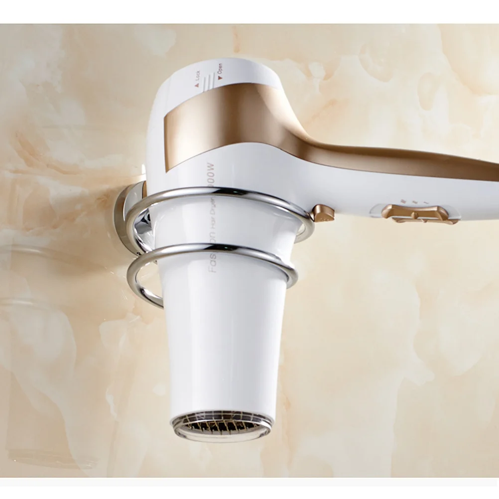 

Stainless Steel 304 Hair Dryer Holder Spiral Solid Wall Mounted Rack Bathroom Dryer Storage Rack Rust Proof Shiny Durable