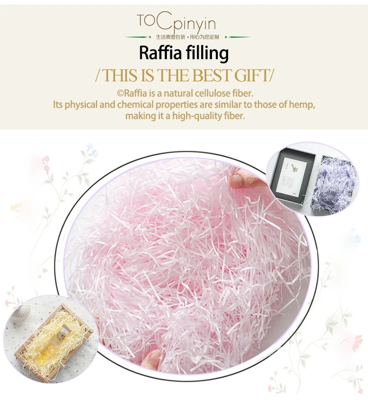 50/100 g Bastflackern für Pralinenschachtelfüller, Hochzeitszubehör, Partydekorationen, Weihnachtsverpackung, Geschenkkorb, Verpackung, Füllung – Detail 3