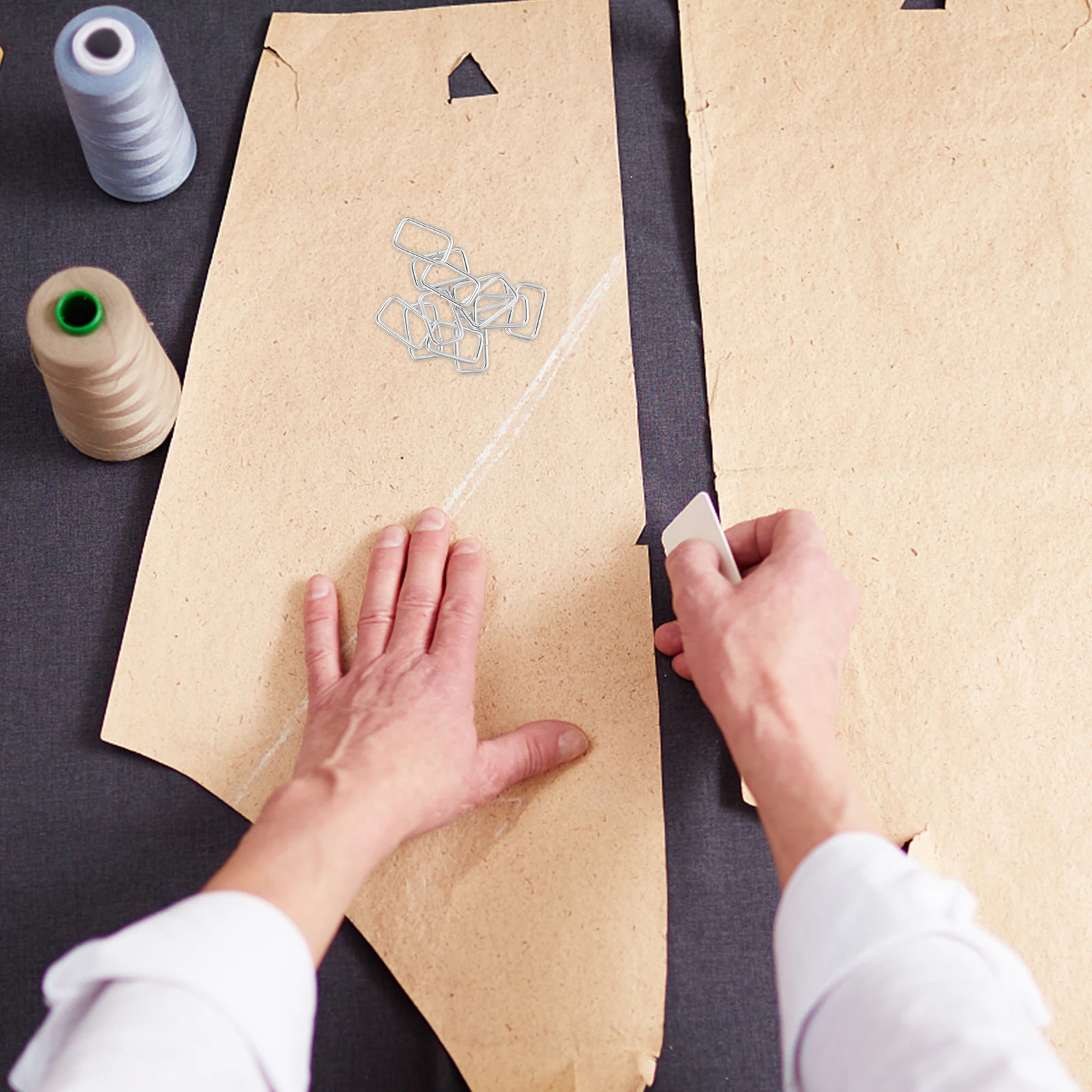 

100pcs Stainless Steel Strap Buckles Rectangular Belting Connector For Handbag Belt Purse Diy Accessories Tool Hardware